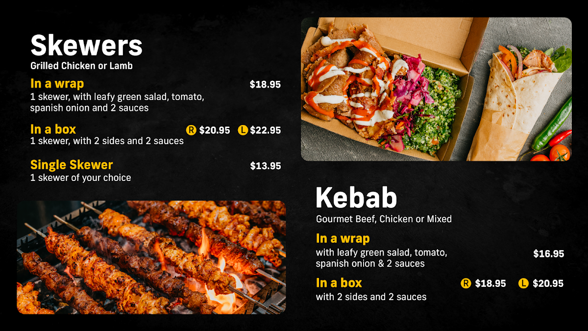 Menu, Eat Istanbul Barangaroo