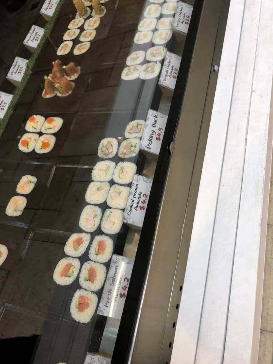 Menu, Salamanca Sushi Bar