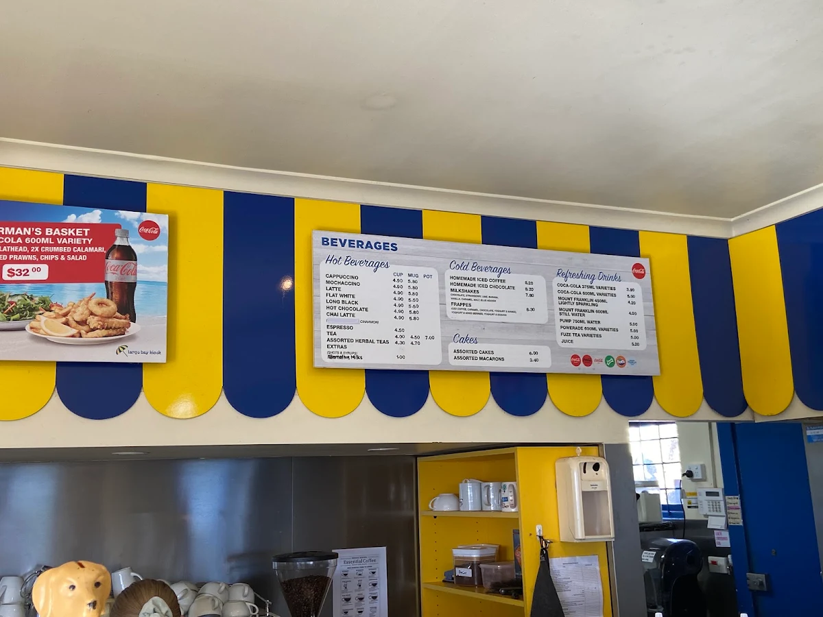 Menu, Largs Bay Kiosk