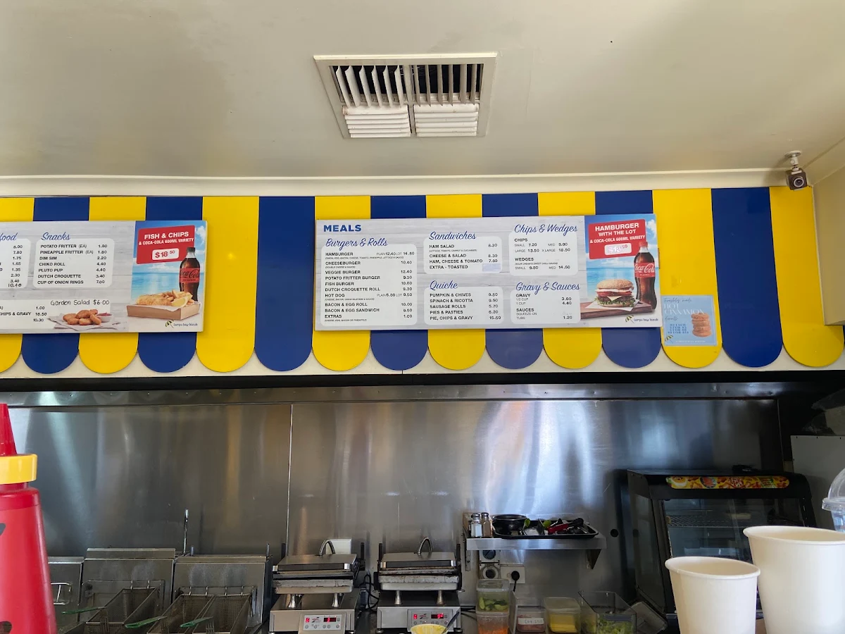 Menu, Largs Bay Kiosk