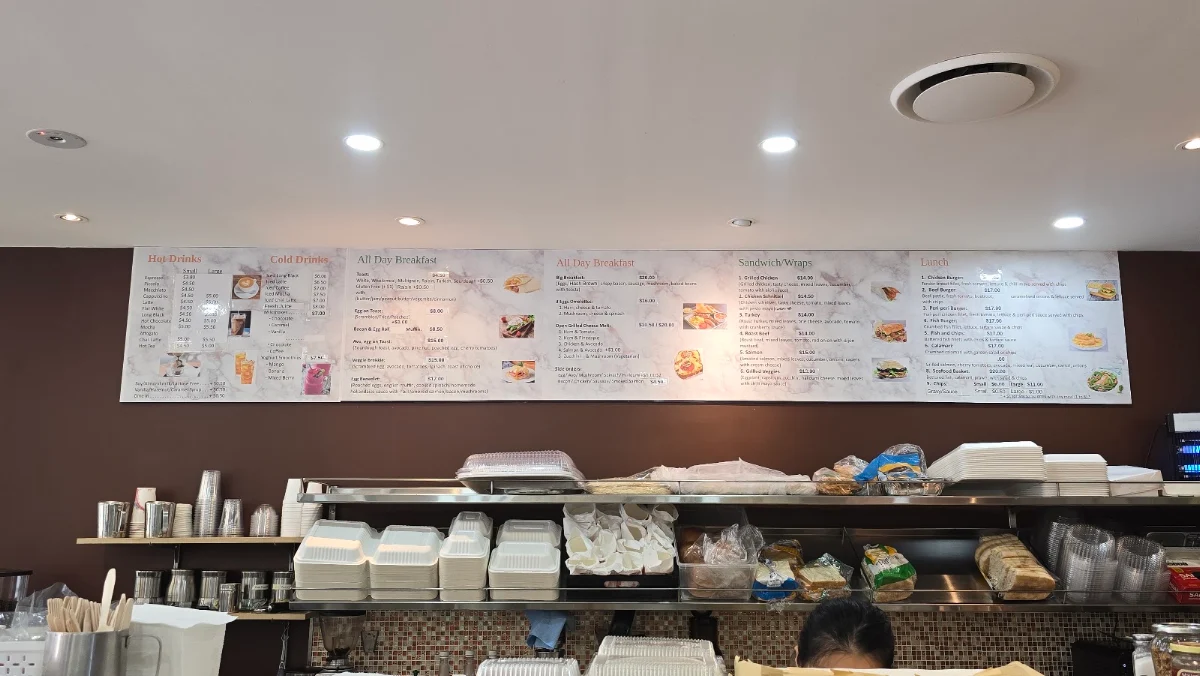 Menu, Vispo Cafe