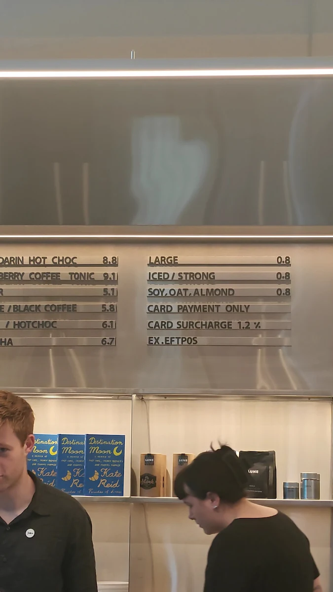 Menu, Lune Croissanterie Melbourne CBD on Lonsdale