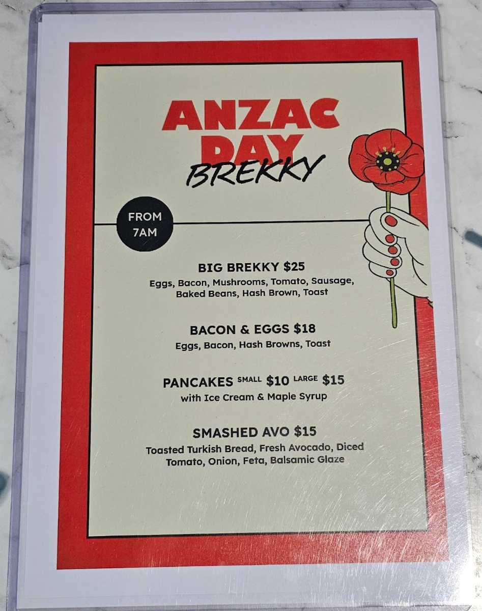Menu, The Condo Hotel