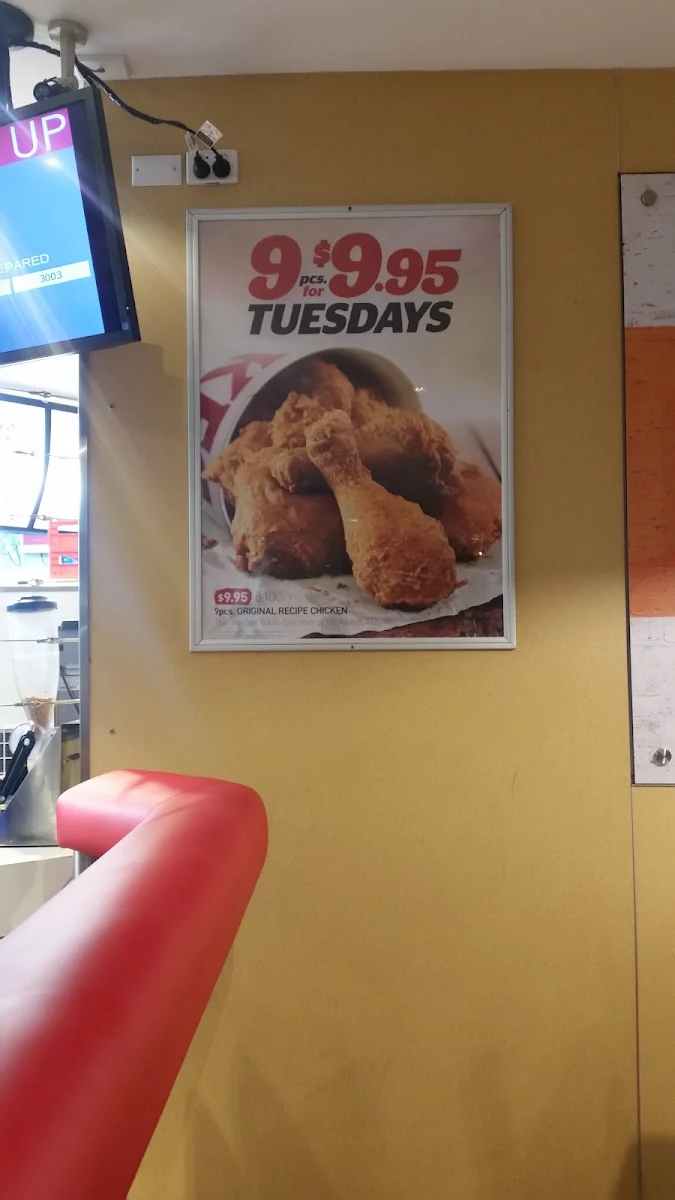 Menu, KFC Ermington