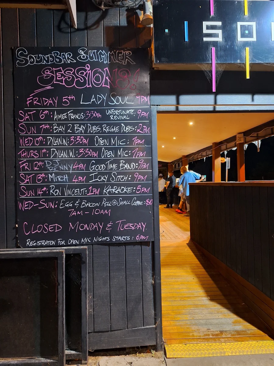 Menu, Sound Bar
