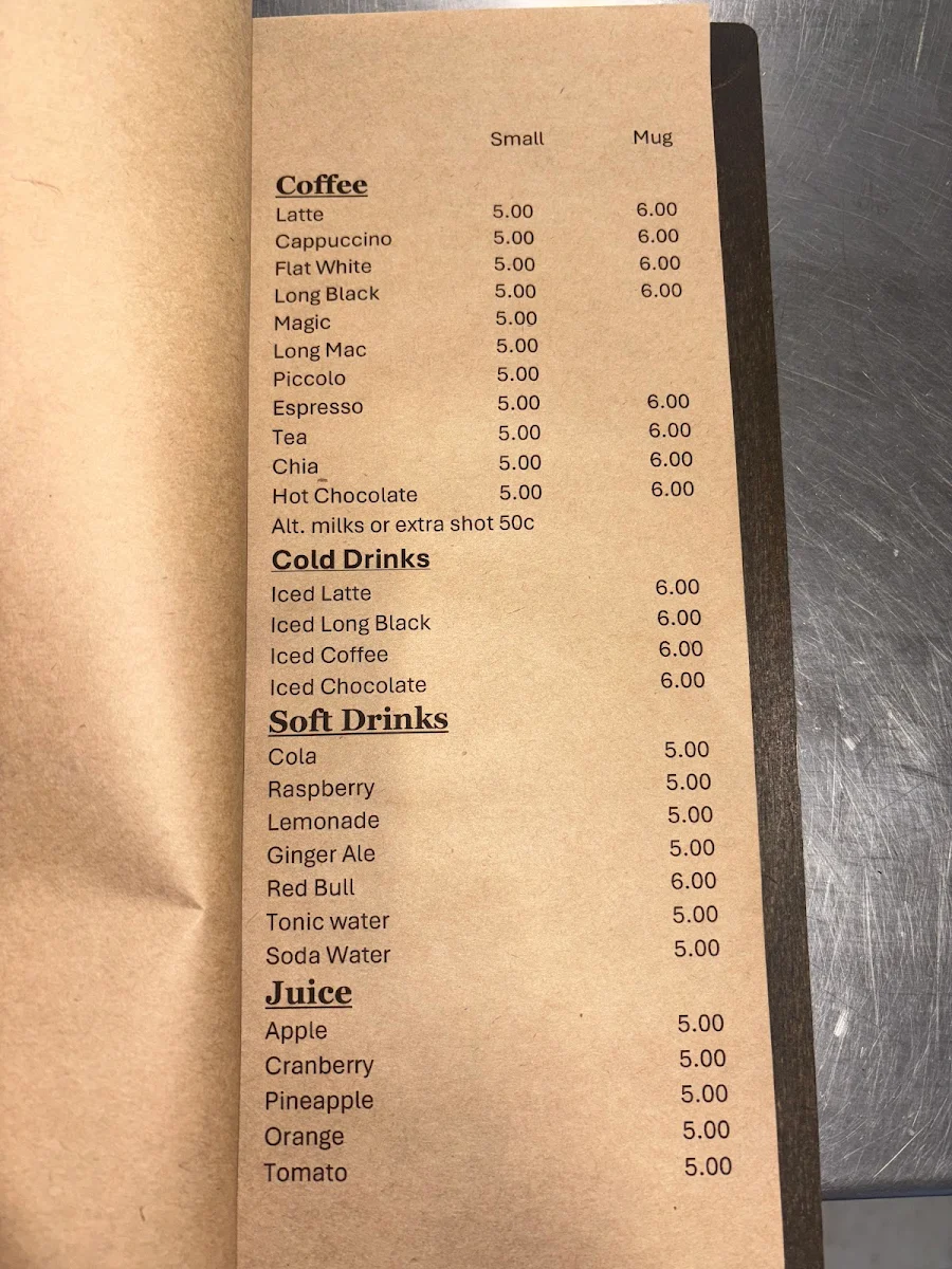 Menu, Sound Bar