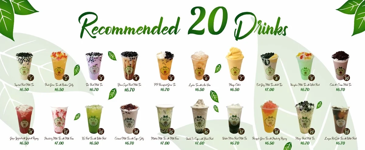Menu, Hi Cup Bubble Tea Townsville