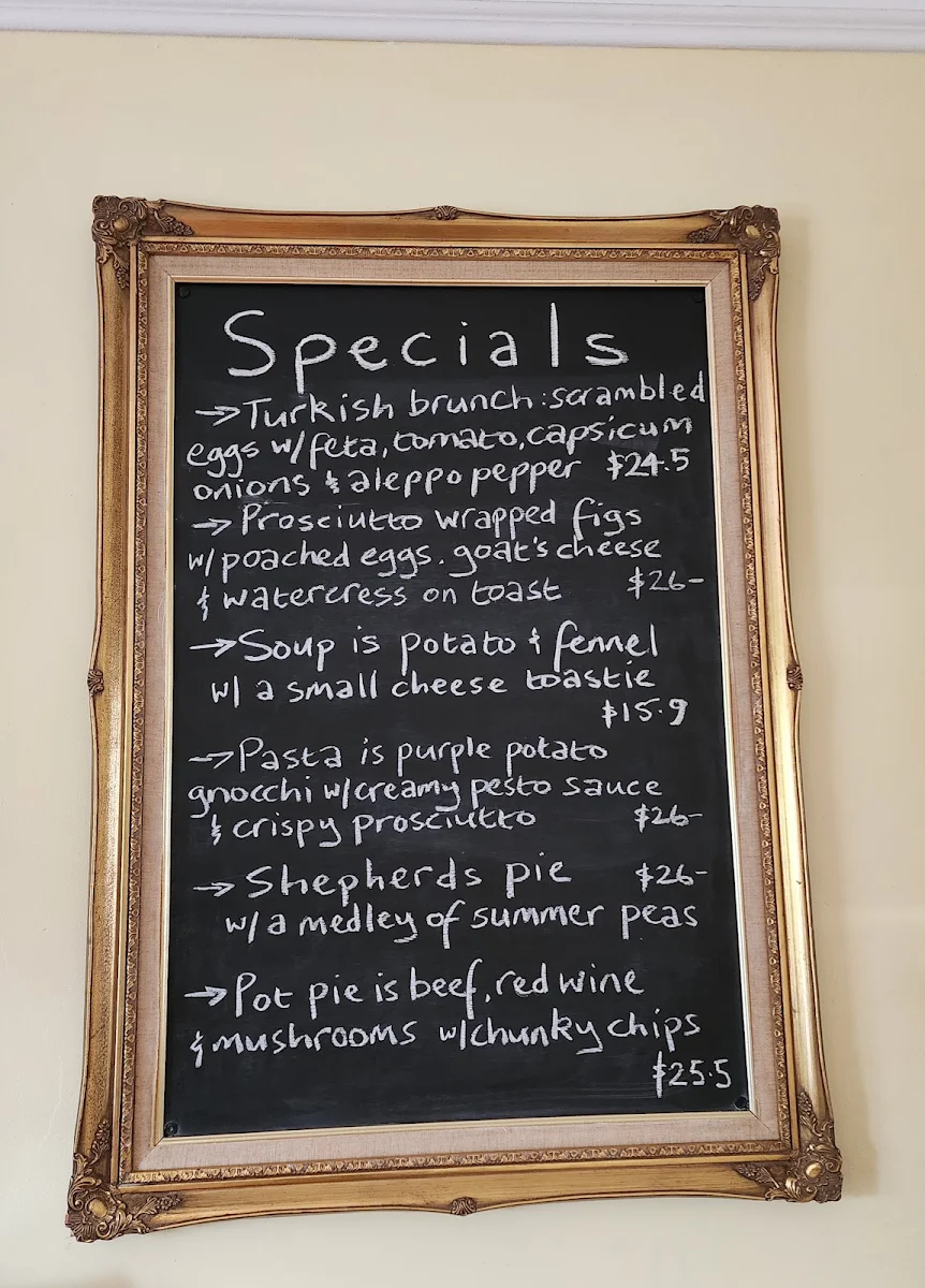 Menu, Mr Burch