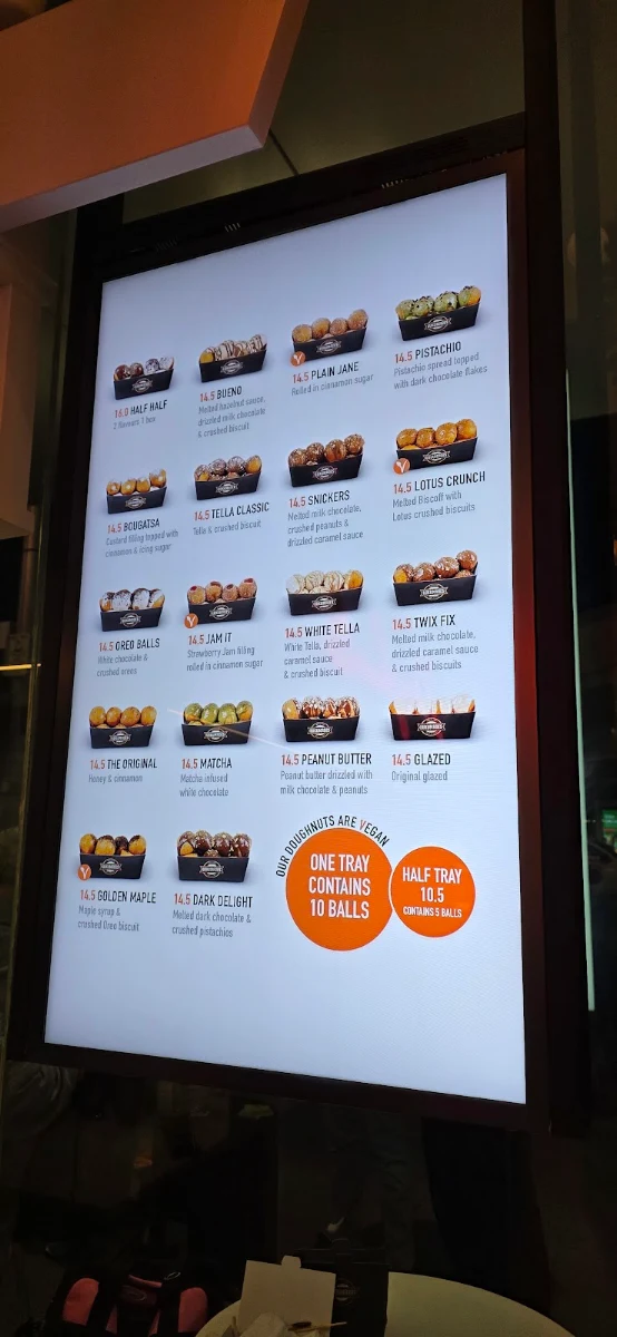 Menu, Lukumades Canberra