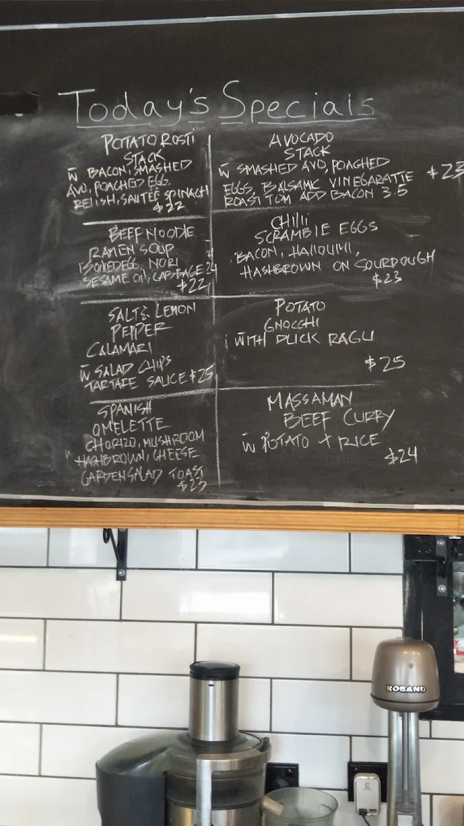Menu, Berrima General Store & Café