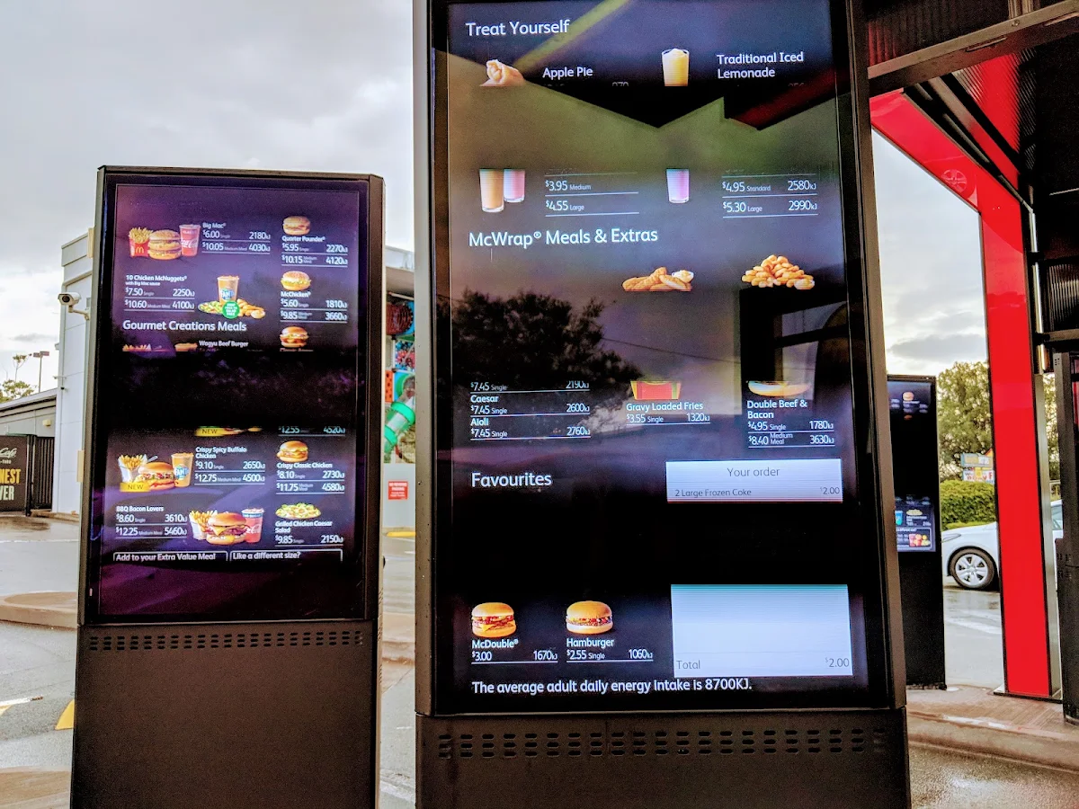 Menu, McDonald's Kempsey
