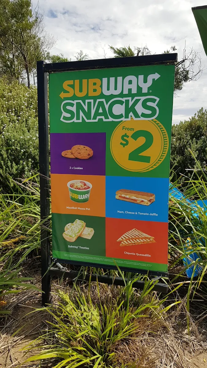 Menu, Subway