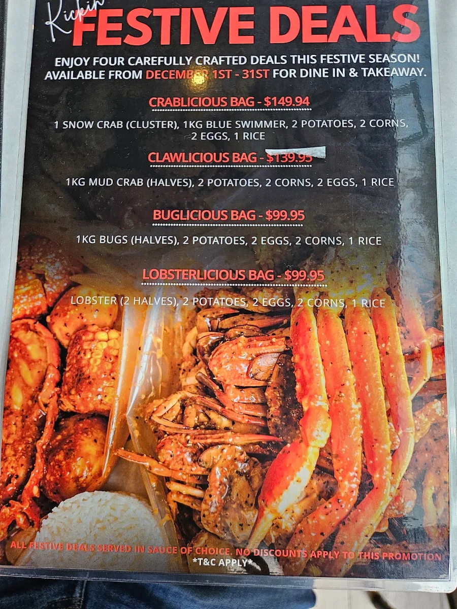 Menu, Kickin'Inn Zetland