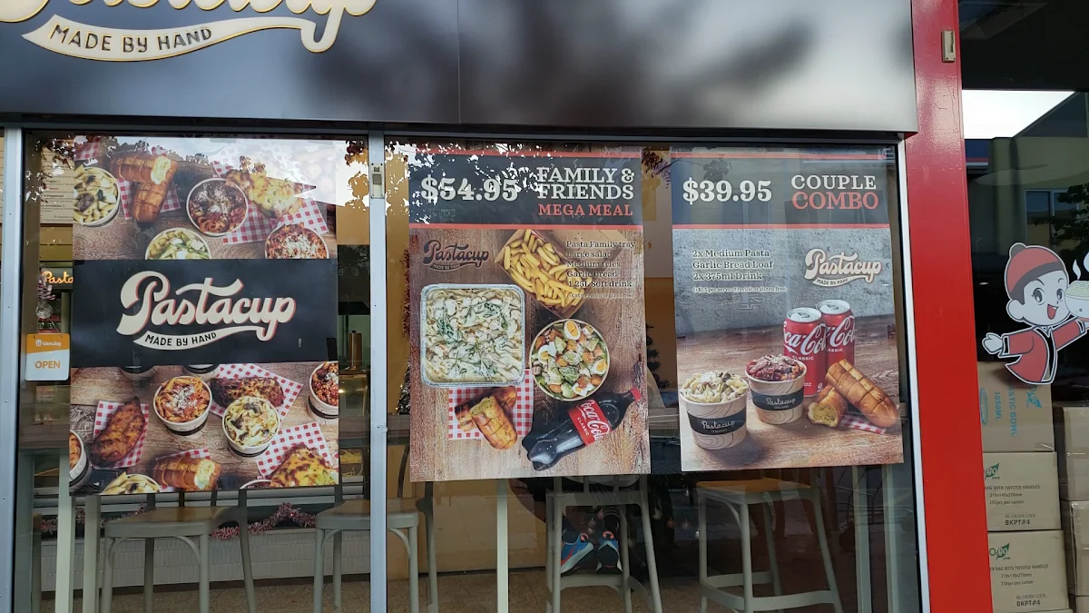 Menu, Pastacup Baldivis