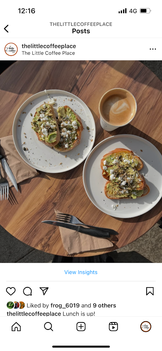 Menu, The Little Coffee Place