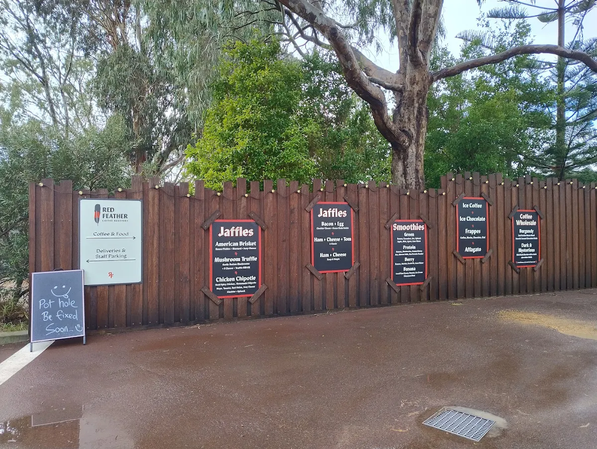 Menu, Red Feather Coffee