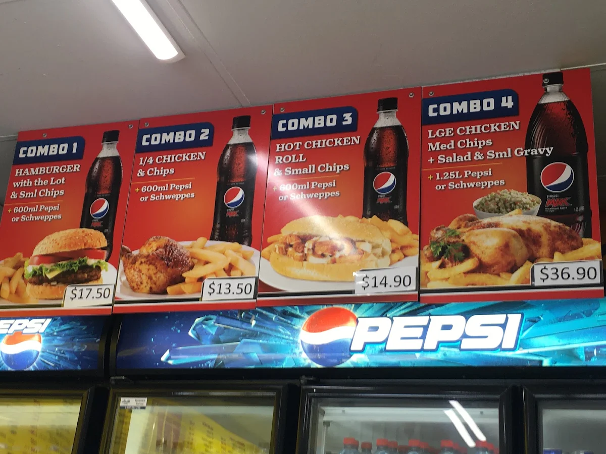 Menu, Magill BBQ Chickens