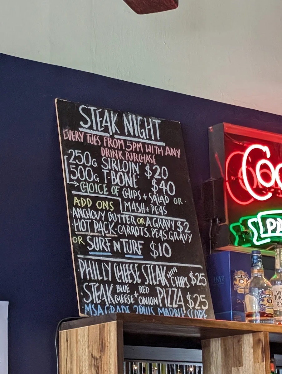 Menu, The Austral