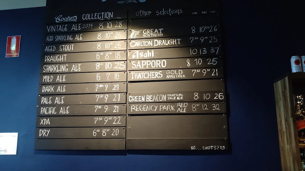 Menu, The Austral