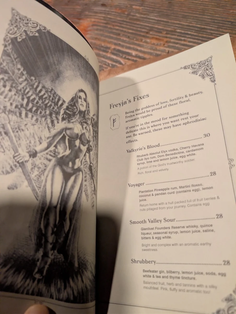 Menu, Mjølner Sydney
