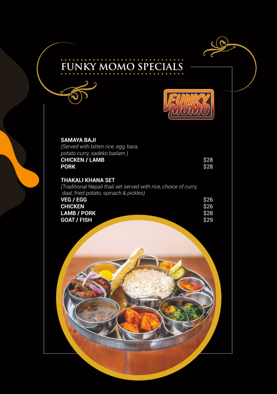Menu, Funky Momo