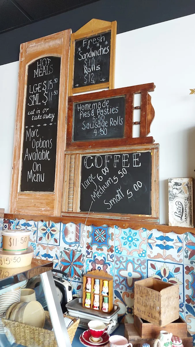 Menu, The Shearer's Cook Cafe