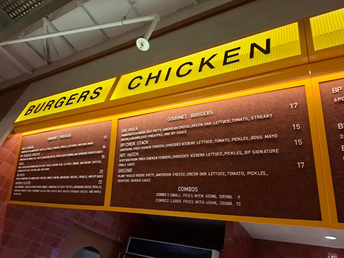 Menu, Burger Point Chatswood
