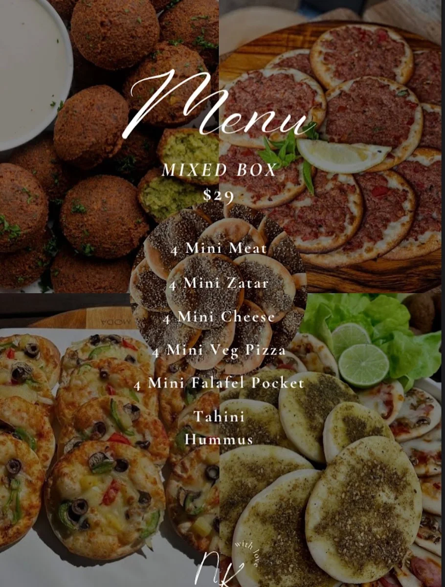 Menu, Nouh Kitchen