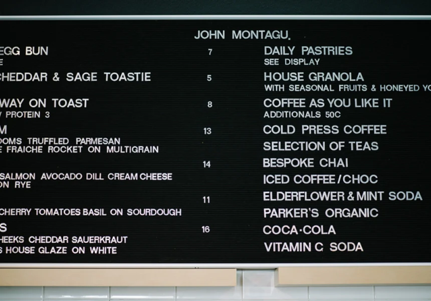 Menu, John Montagu