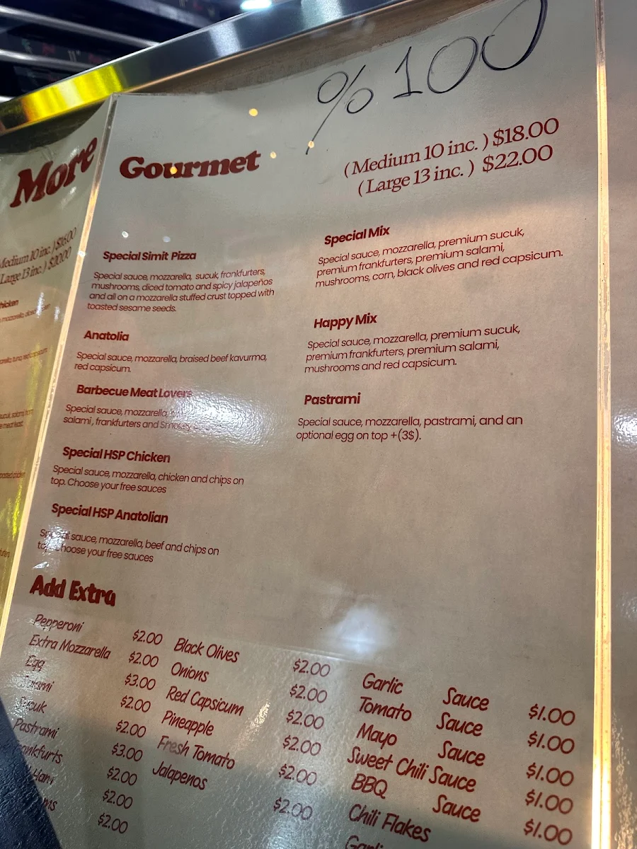 Menu, Pizza & More