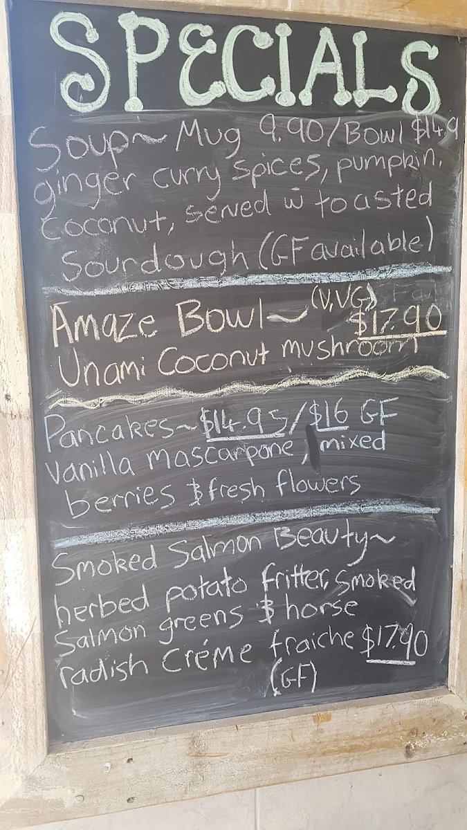 Menu, The Organik - Cafe - Store - Living