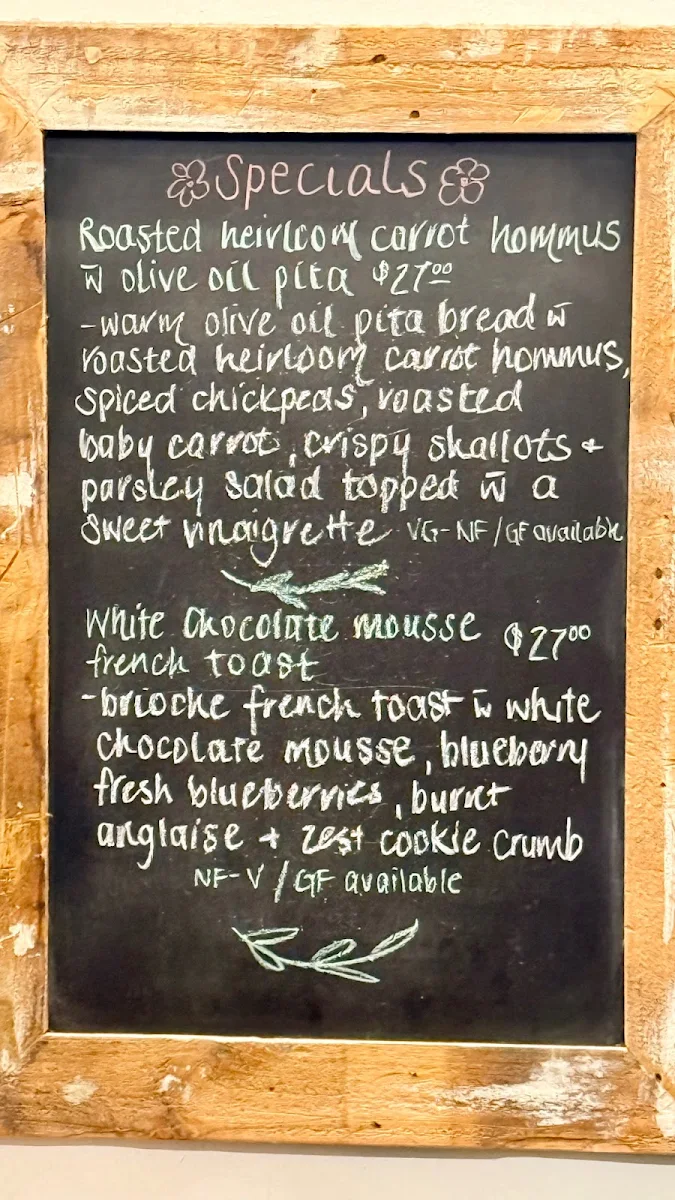 Menu, The Organik - Cafe - Store - Living