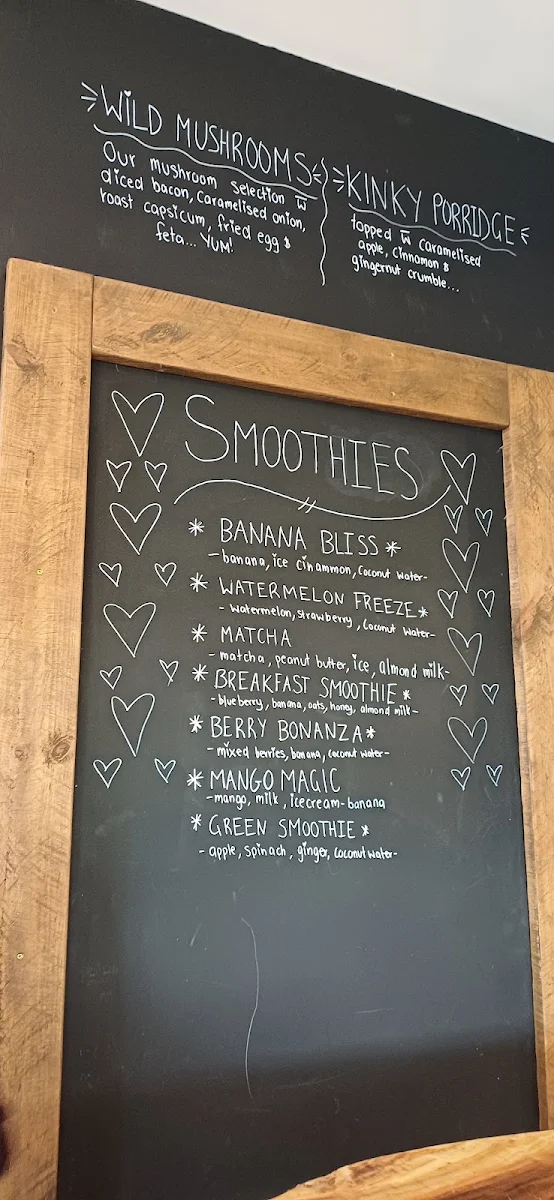Menu, Kinky Lizard Cafe Maylands