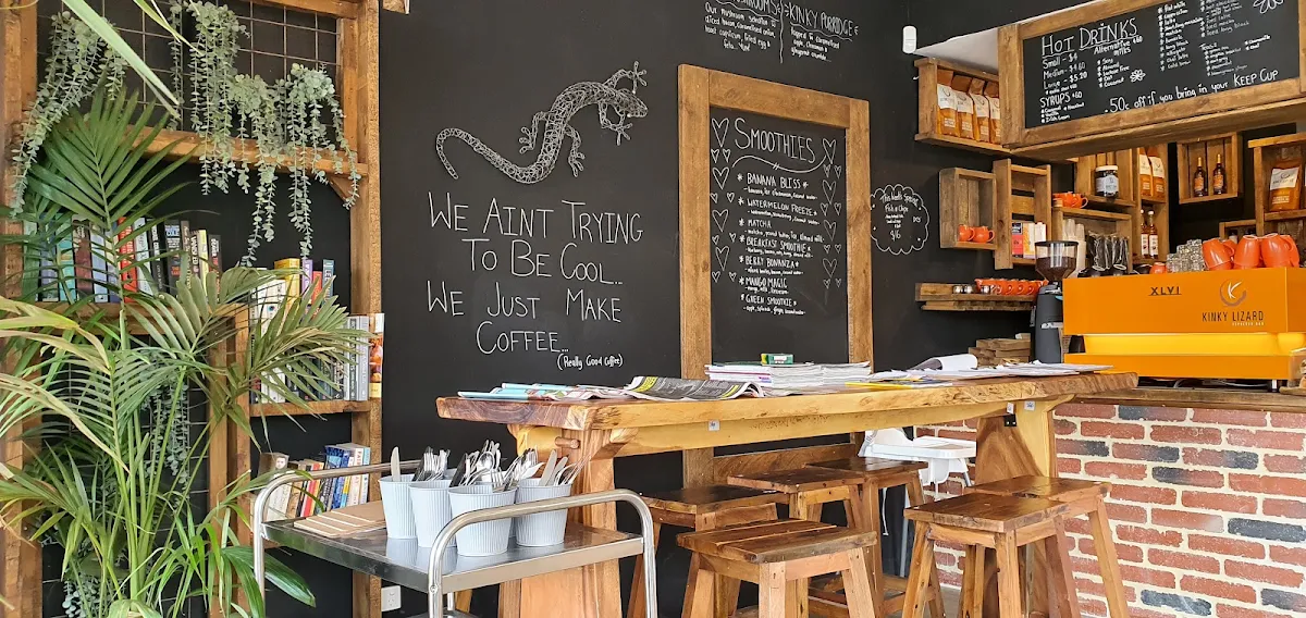 Menu, Kinky Lizard Cafe Maylands