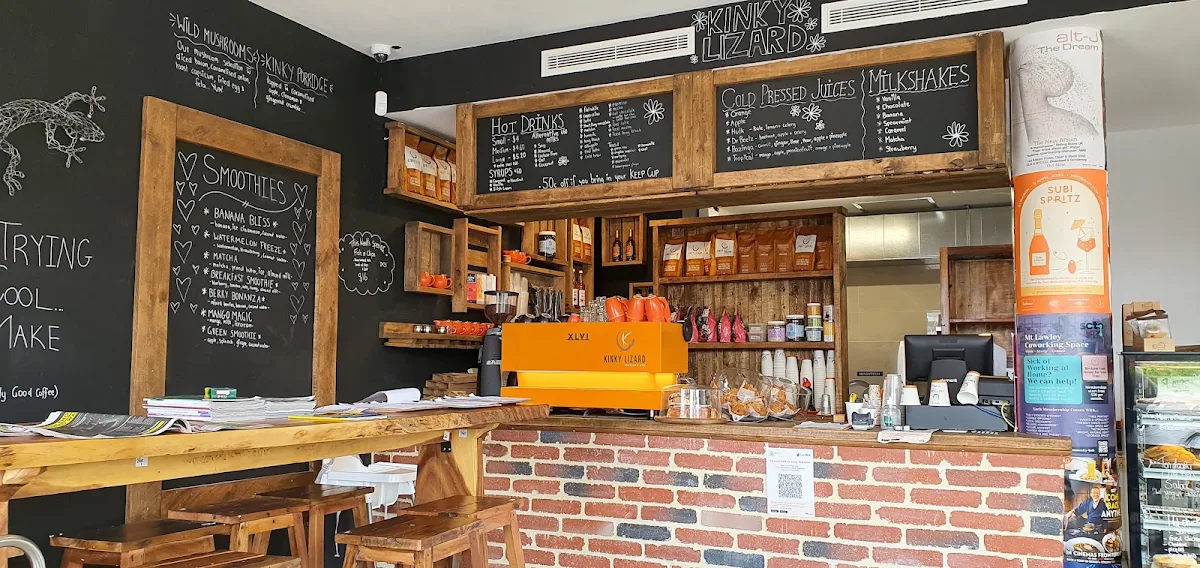 Menu, Kinky Lizard Cafe Maylands