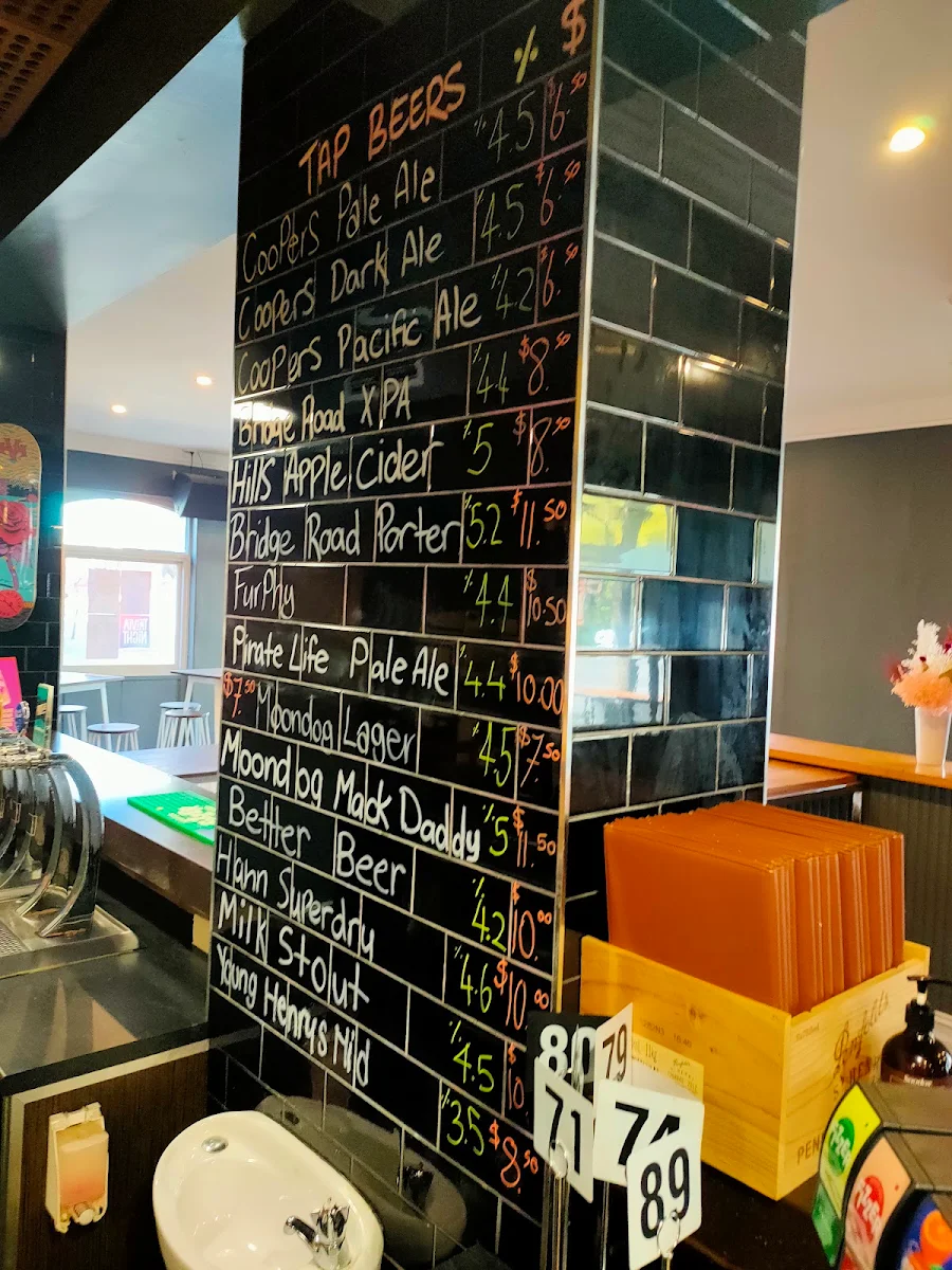 Menu, The Wakefield Hotel