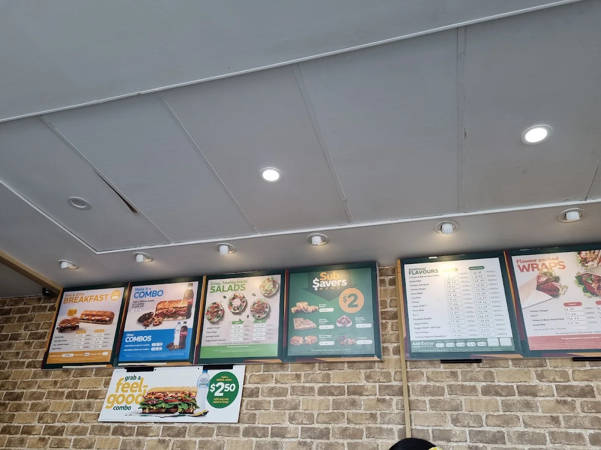 Menu, Subway