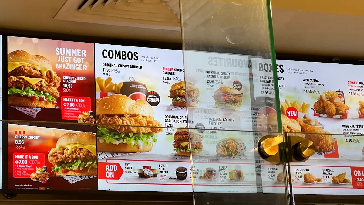 Menu, KFC Belmont Forum