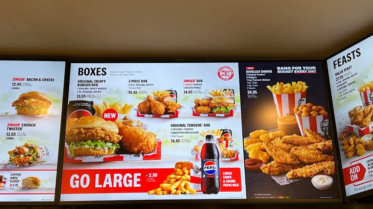 Menu, KFC Belmont Forum