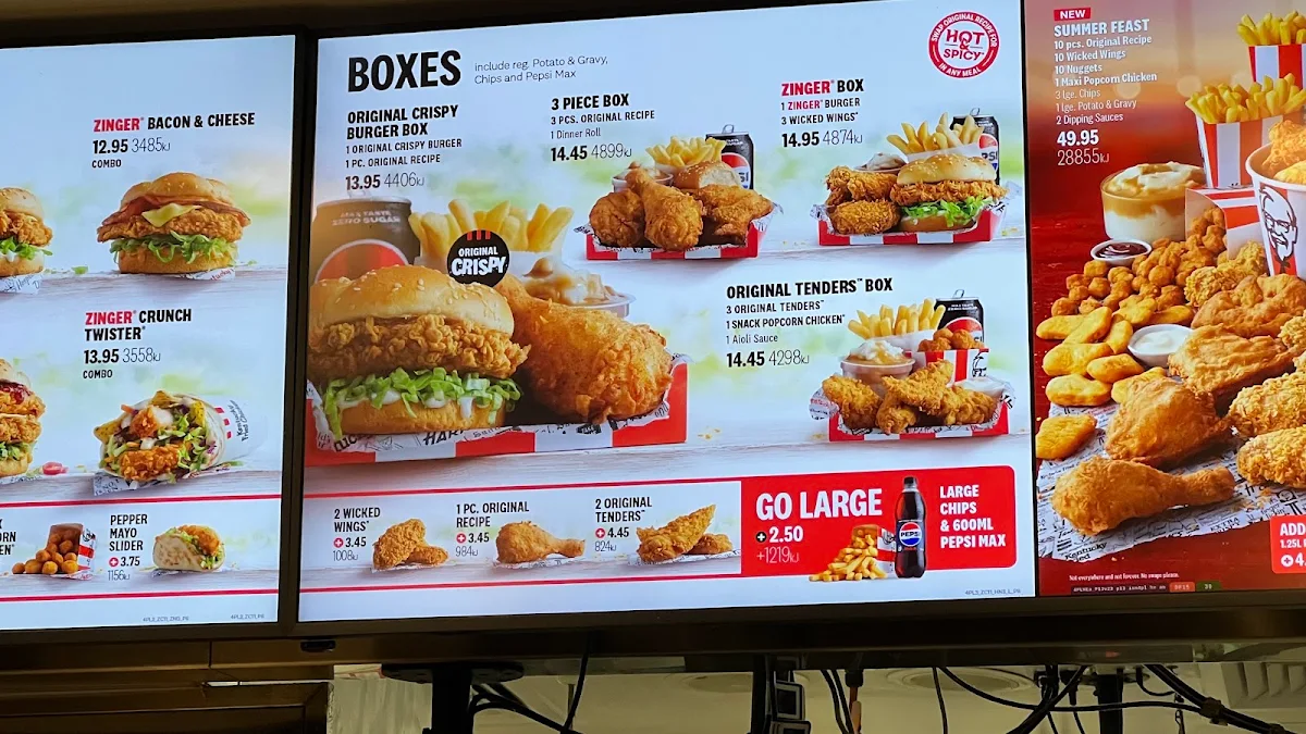 Menu, KFC Belmont Forum