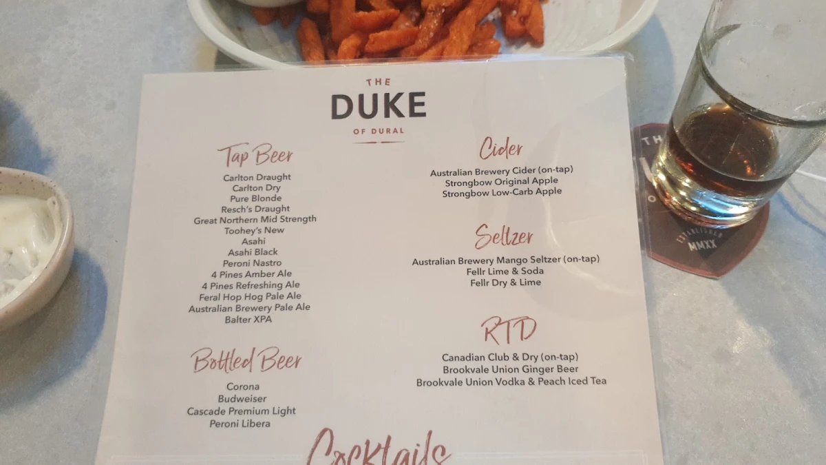 Menu, The Duke of Dural