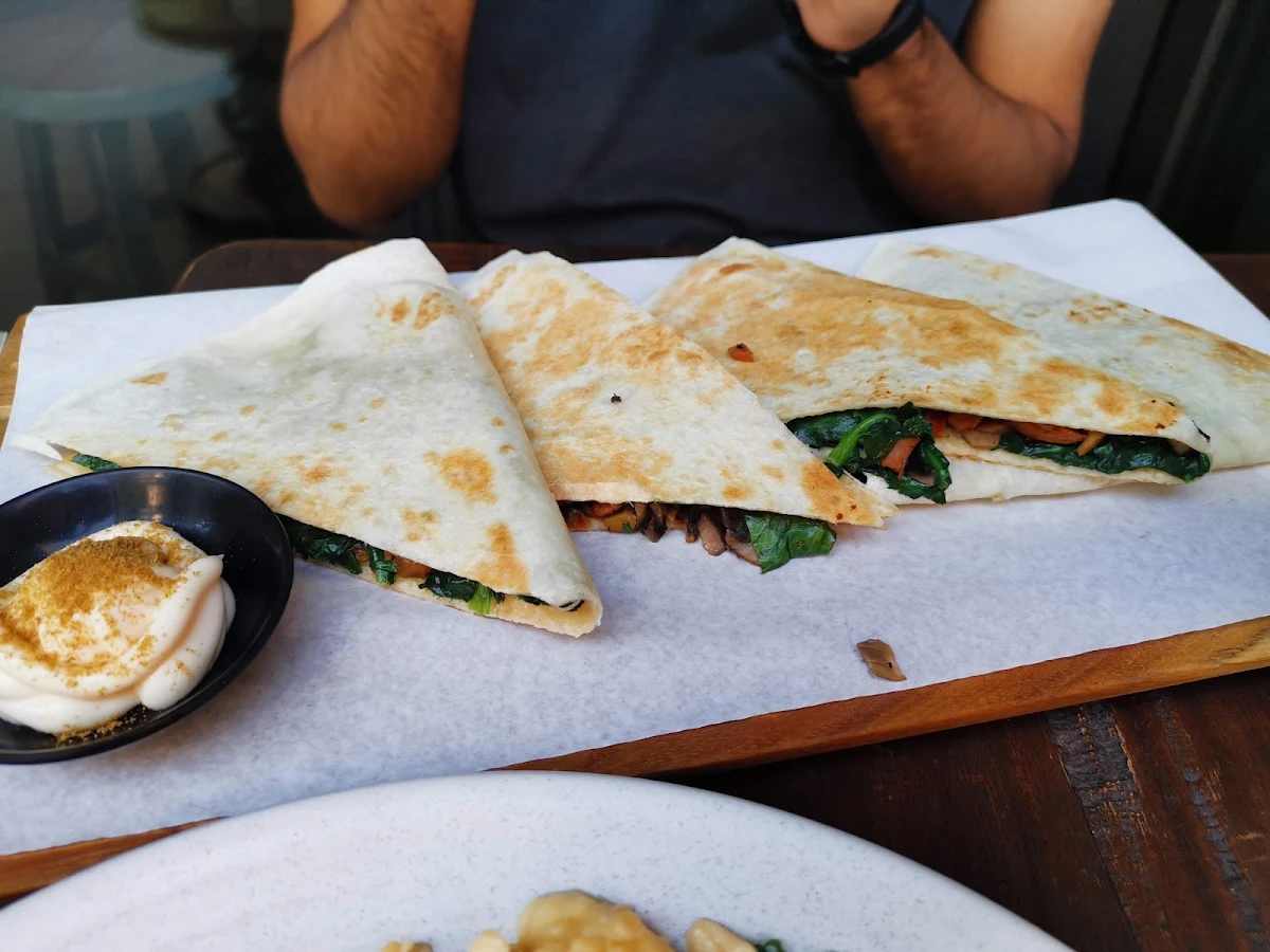 Quesadilla, Brews Brothers Coffee & Tea Co.