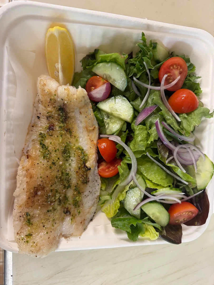 Grilled Fish & Salad, Chevron Island Seafoods