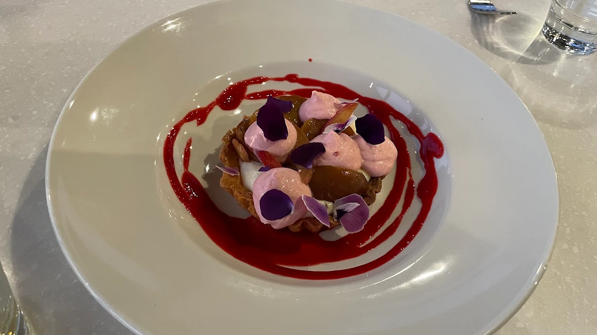 Tart with Raspberry, Bayviews Restaurant & Lounge Bar