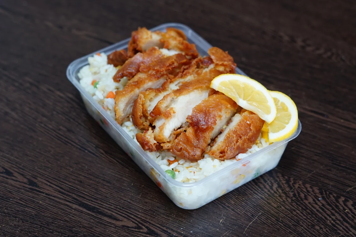Lemon Chicken and Fried Rice