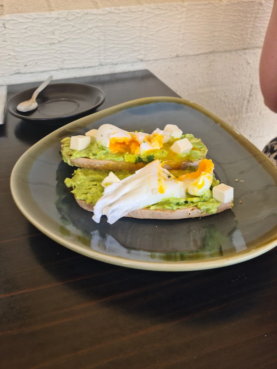 Smashed Avocado Toast and Poached Egg