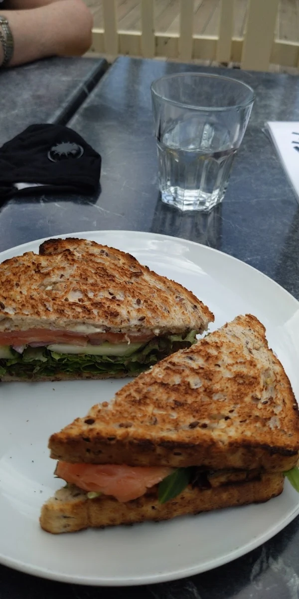 Toasted Salmon Salad Sandwich