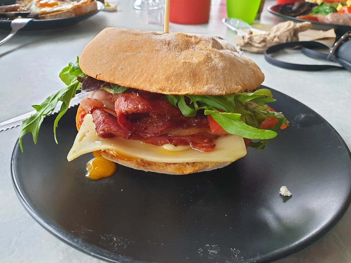 Breakfast Burger, Blue Ginger Fine Foods