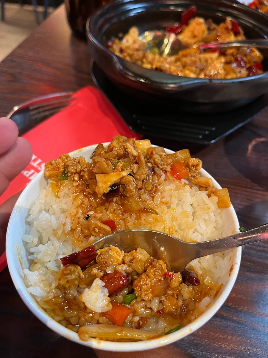 Steamed Rice with Tofu