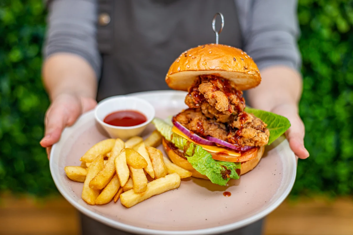 Korean Fried Chicken Burger